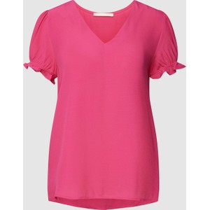 Różowa bluzka Esprit z krótkim rękawem