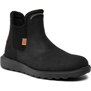 Czarne buty zimowe eobuwie.pl w stylu casual