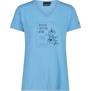 Niebieski t-shirt CMP w sportowym stylu z krótkim rękawem