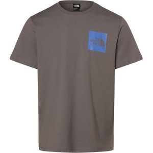 Brązowy t-shirt The North Face w stylu casual