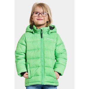 Zielona kurtka dziecięca Didriksons dla dziewczynek