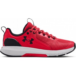 Czerwone buty sportowe Under Armour w sportowym stylu sznurowane