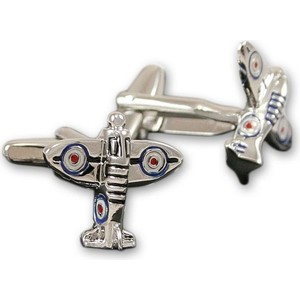 Eleganckie, Męskie Spinki do Mankietów - ALTIES - Myśliwiec RAF, Dla Pilotów SPMALT0130