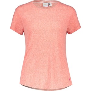 Różowa bluzka O´neill z bawełny z okrągłym dekoltem w stylu casual