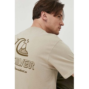 T-shirt Quiksilver z bawełny w młodzieżowym stylu