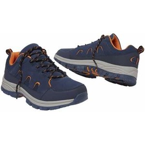 Granatowe buty trekkingowe Atlas For Men sznurowane z zamszu