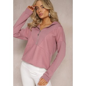Różowa bluza Renee z tkaniny