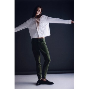 Zielone spodnie H & M z bawełny
