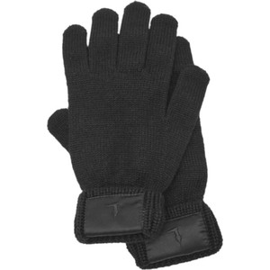 Czarne rękawiczki Trussardi