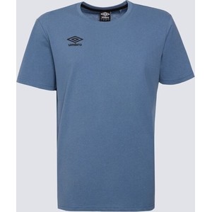 Niebieski t-shirt Umbro w stylu casual z krótkim rękawem