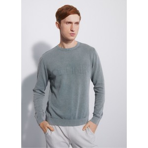 Sweter Ochnik w stylu casual z okrągłym dekoltem z bawełny