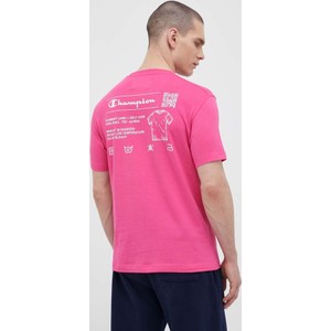 Różowy t-shirt Champion