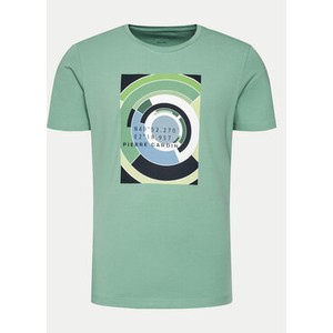 Zielony t-shirt Pierre Cardin w młodzieżowym stylu