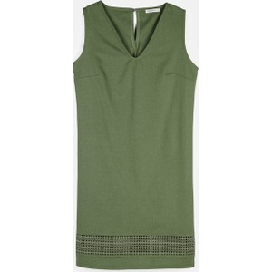 Zielona sukienka Gate w stylu casual prosta bez rękawów