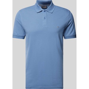 Niebieski t-shirt Christian Berg z krótkim rękawem w stylu casual
