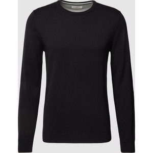 Czarny sweter S.Oliver z okrągłym dekoltem w stylu casual