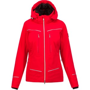 Czerwona kurtka Descente w stylu casual krótka narciarska