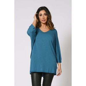 Niebieski sweter Plus Size Company w stylu casual