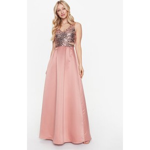 Różowa sukienka Rinascimento maxi