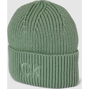 Zielona czapka Calvin Klein