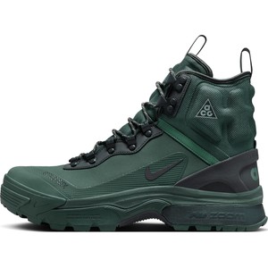 Zielone buty trekkingowe Nike sznurowane