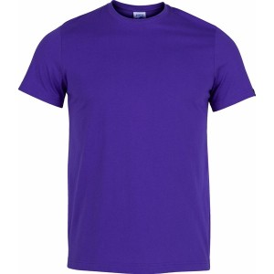 Fioletowy t-shirt Joma w sportowym stylu z krótkim rękawem