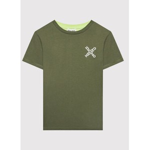 Zielona koszulka dziecięca Kenzo Kids dla chłopców