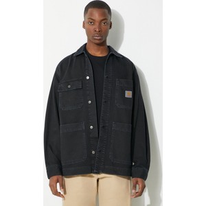 Czarna kurtka Carhartt WIP w stylu casual z jeansu