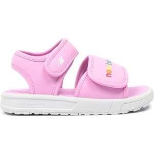 Różowe buty dziecięce letnie New Balance dla dziewczynek na rzepy