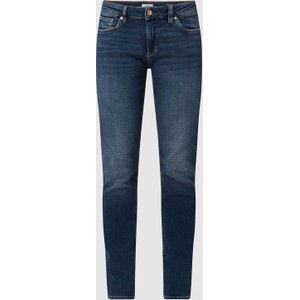 Granatowe jeansy Q/s Designed By - S.oliver z bawełny