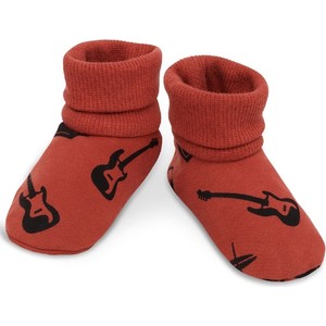 Czerwone buciki niemowlęce Pinokio z bawełny