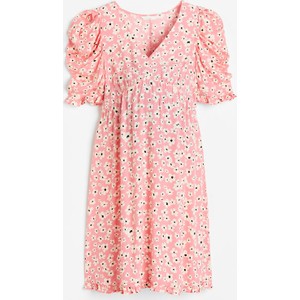 H & M & - MAMA Sukienka z falbankami - Różowy