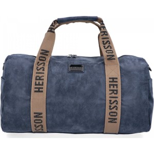 Niebieska torba podróżna Herisson ze skóry ekologicznej