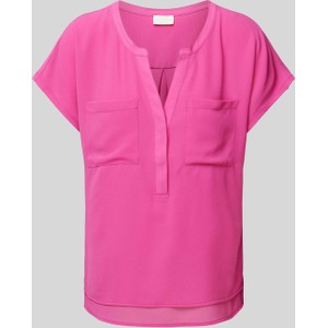 Różowa bluzka Peek&Cloppenburg w stylu casual