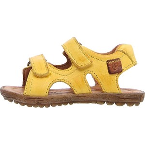 Żółte buty dziecięce letnie Naturino ze skóry