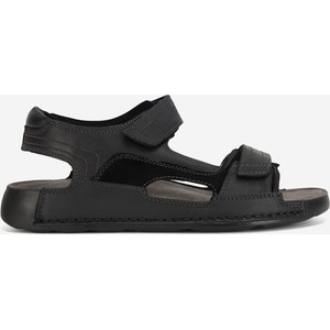 Czarne buty letnie męskie Go Soft w stylu casual na rzepy
