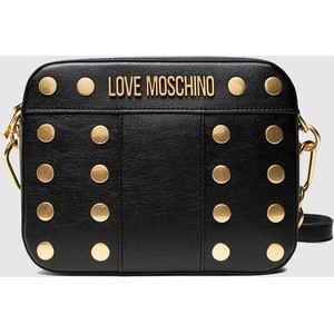 Czarna torebka Love Moschino z nadrukiem w młodzieżowym stylu