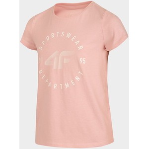 Różowa bluzka dziecięca 4F z tkaniny