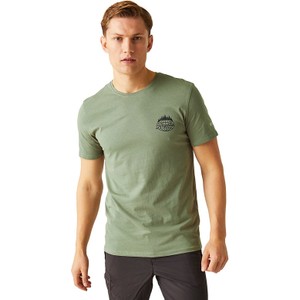 Zielony t-shirt Regatta w sportowym stylu z krótkim rękawem