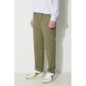 Zielone spodnie New Balance z bawełny