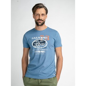 T-shirt Petrol Industries w młodzieżowym stylu z krótkim rękawem