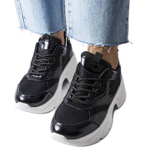 Buty sportowe BM z tkaniny w sportowym stylu z płaską podeszwą