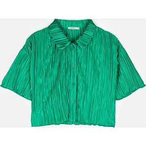 Zielona koszula Gate z krótkim rękawem