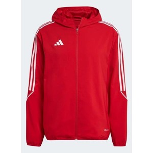 Czerwona kurtka Adidas w sportowym stylu krótka