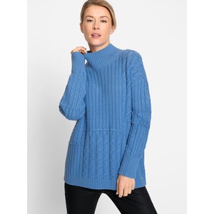 Niebieski sweter Olsen w stylu casual