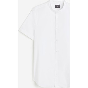 Koszula H & M z krótkim rękawem w stylu casual z tkaniny