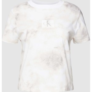 T-shirt Calvin Klein w stylu casual z bawełny z krótkim rękawem
