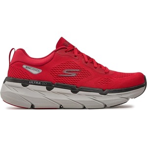 Czerwone buty sportowe Skechers w sportowym stylu