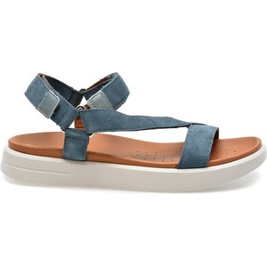 Niebieskie sandały Geox w stylu casual z klamrami