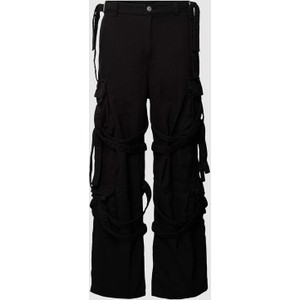 Czarne spodnie Review w sportowym stylu z bawełny